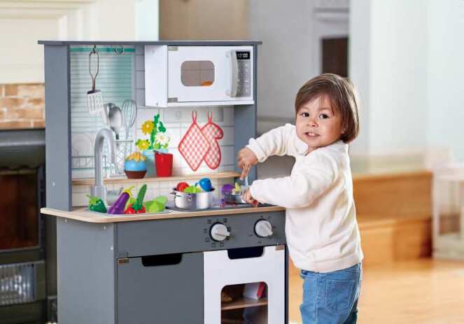 Hape Ξύλινη Κουζίνα Light & Sound (E3166A) (6)