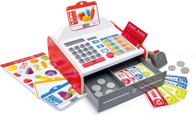 Hape Early Explorer Ξύλινη Ταμειακή Μηχανή Beep N Buy (E3184A) (0)