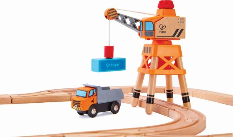 Hape Railway Ξύλινος Γερανός (E3715A) (1)