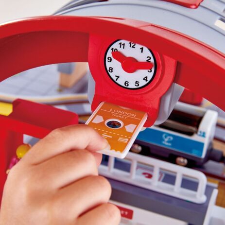 Hape Railway Ξύλινο City Station-Σιδηροδρομικός Σταθμός (E3725A) (3)