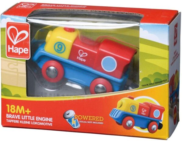 Hape Railway Ξύλινη Brave Μηχανή Τρένου (E3820A) (1)