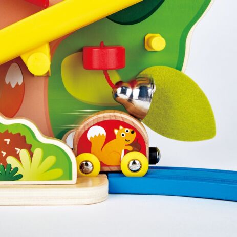 Hape Railway Ξύλινο Nutty Squirrel Toddler Τρενάκι Set (E3821A) (4)