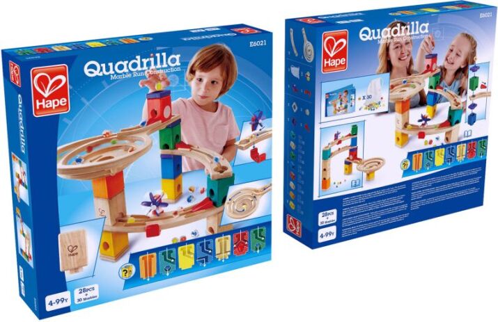 Hape Quadrilla Marble Run Ξύλινο Race To The Finish-58Τμχ (E6021A) (1)