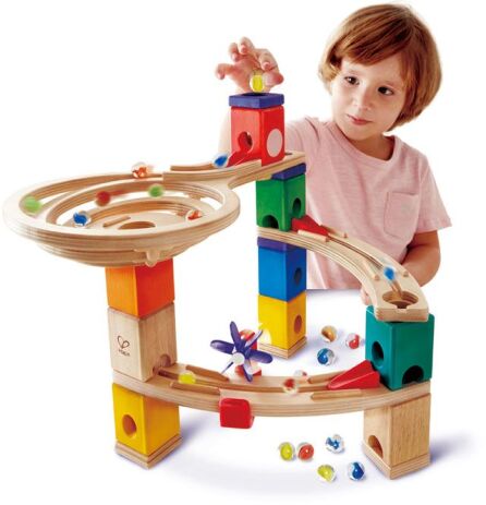 Hape Quadrilla Marble Run Ξύλινο Race To The Finish-58Τμχ (E6021A) (4)