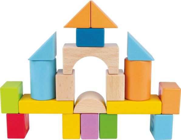 Hape Ξύλινο Σετ Τουβλάκια Beech Block Count N' Build 20Τμχ (E8388A) (1)