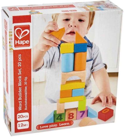 Hape Ξύλινο Σετ Τουβλάκια Beech Block Count N' Build 20Τμχ (E8388A) (2)