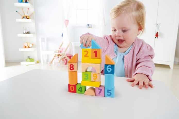 Hape Ξύλινο Σετ Τουβλάκια Beech Block Count N' Build 20Τμχ (E8388A) (3)