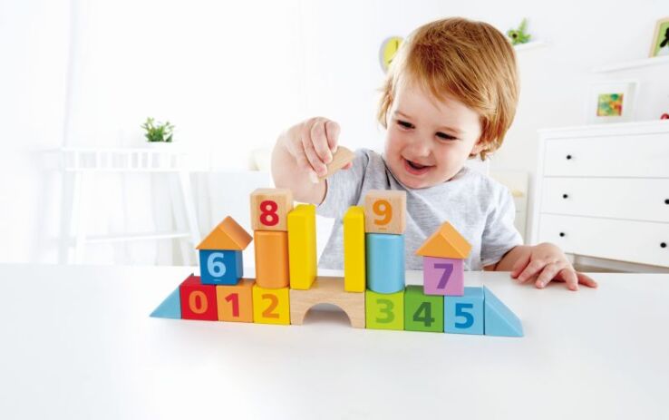 Hape Ξύλινο Σετ Τουβλάκια Beech Block Count N' Build 20Τμχ (E8388A) (4)