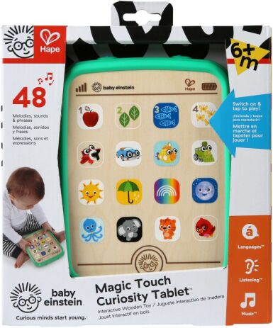 Hape Kids II Ξύλινο Magic Touch Curiosity Ταμπλετ (11778) (1)
