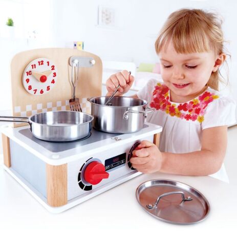 Hape Playfully Delicious Ξύλινη Κουζίνα & Grill Set 2 in 1 (E3151A) (4)