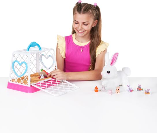 Λαμπάδα Zuru Λούτρινο Pets Alive Mama Bunny & Baby (9554) (6)