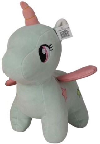 QF Λούτρινo Μονόκερος Με Φτερά 30cm - 3 Σχέδια (UT18-544-30CM) (0)