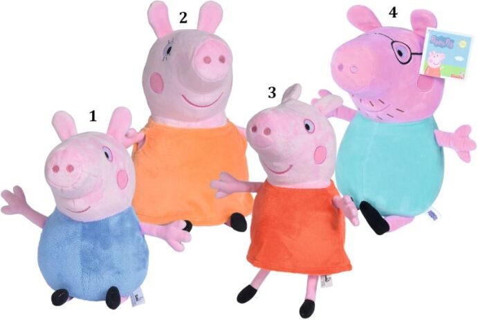 Simba Λούτρινο Peppa Pig Family-4 Σχέδια (109261010) (1)
