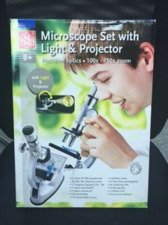 NL Μικροσκόπιο Light & Projector 100X-750x Zoom (MS007) (1)