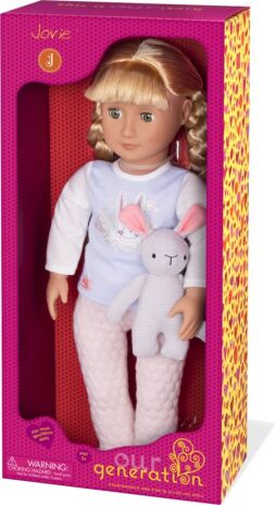 Our Generation Kούκλα Jovie with Pijama & Bunny (BD31147Z) (1)