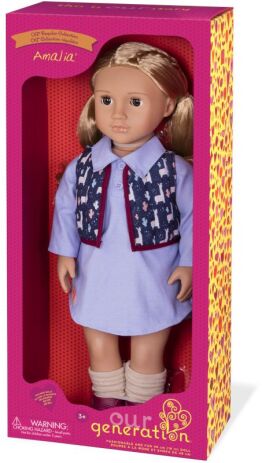Our Generation Κούκλα Amalia With Shirt,Dress & Vest (BD31232Z) (2)
