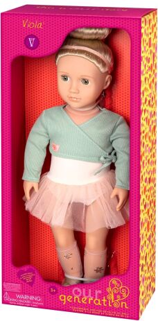 Our Generation Κούκλα Viola With Green Shrug (BD31255Z) (1)