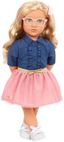 Our Generation Κούκλα Emily With Frilly Denim Shirt & Pink Skirt (BD31475Z) (0)