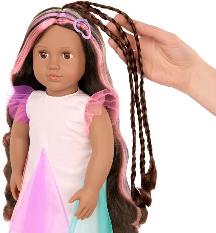 Our Generation Κούκλα Tania With Rainbow Colored Hair Grow (BD31567Z) (2)