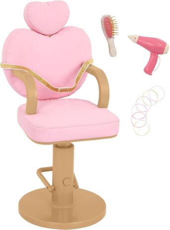 Our Generation Σετ Καρέκλα Κομμωτηρίου & Αξεσουάρ Heart Shaped Salon (BD35407Z) (0)