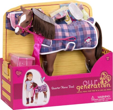 Our Generation Σετ Πουλάρι Quarter Horse & Αξεσουάρ (BD38002Z) (1)