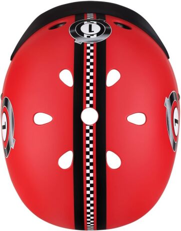 Globber Κράνος Elite Lights XS/S(48-53cm) New Red Racing (507-102) (2)