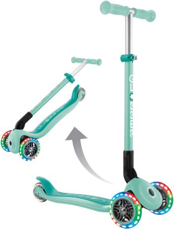 Globber Scooter Primo Foldable Lights Mint (432-206-3) (6)