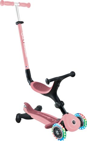 Globber Scooter Foldable Go.Up Active Lights 360 Pastel Pink (749-310) (0)
