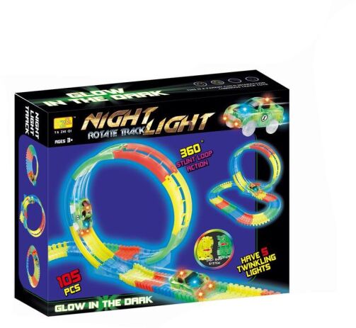 BW Σετ Πίστα Glow In The Dark B/O With Light 105Τμχ (868-169) (0)