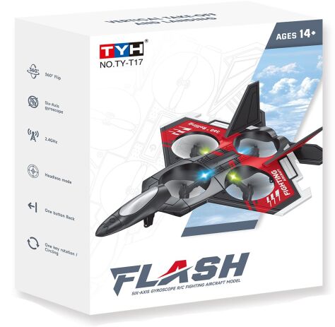 BW Τηλεκατευθυνόμενο Μαχητικό Αεροπλάνο 2.4G With Lights-2 Σχέδια (TY-T17) (2)