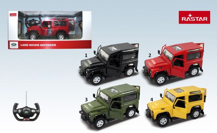 Rastar Τηλεκατευθυνόμενο Land Rover Defender 1:14 - 4 Σχέδια (78400) (1)