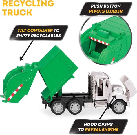 Battat Driven Σετ Οχήματα Worker Fleet With Lights & Sounds (WH1180Z) (4)