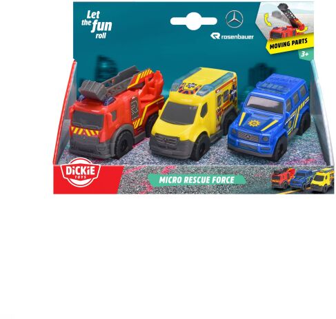 Dickie Freewheel Όχημα Διάσωσης Micro 8cm 1:36 (203712029) (1)