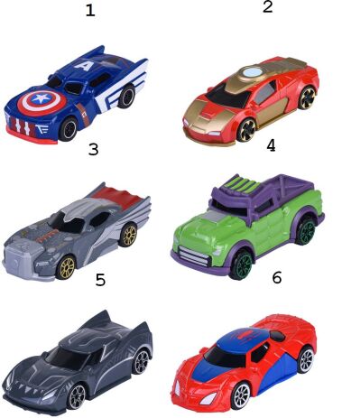 Jada F/W Marvel Όχημα 1:64-6 Σχέδια (213221000) (1)