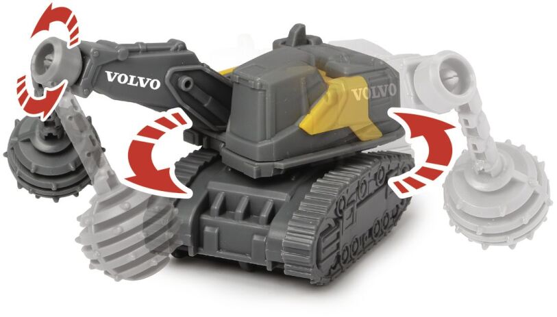 Dickie F/W Σετ Οχήματα Volvo Micro Builders 9cm (203722009) (6)