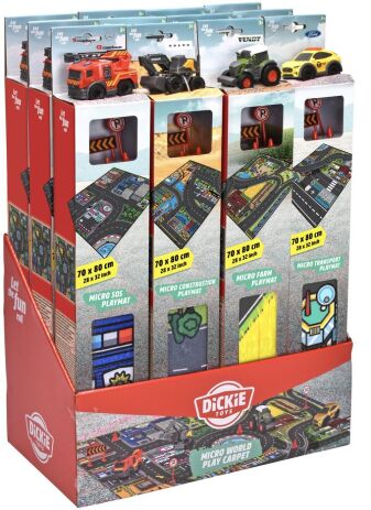 Dickie Playmat 70X80cm.+1 D/C Αυτοκίνητο 8cm-4 Σχέδια (203746018) (2)