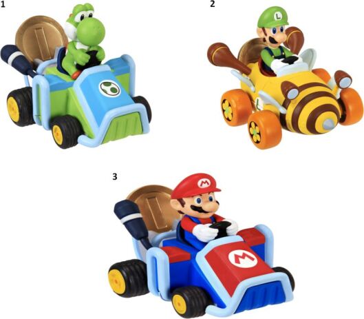 JP Nintendo Super Mario Αυτοκίνητο Coin Racer W.1 - 3 Σχέδια (69278) (1)