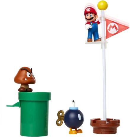 JP Nintendo Φιγούρα 2.5" Super Mario Acorn Plains Diorama Set (85987) (3)