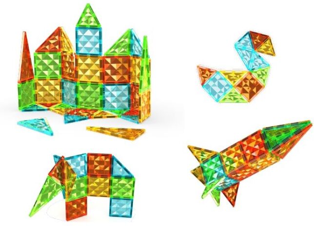 Λαμπάδα Geomag Magnetic Tiles Gems 32pcs. (PF.224.101.00) (1)