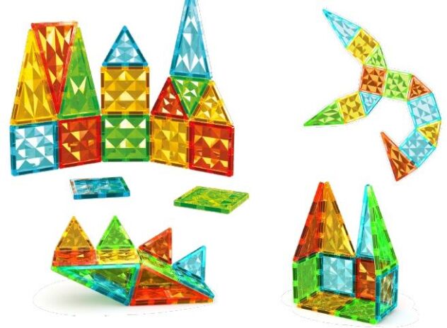 Geomag Magnetic Tiles Gems 16pcs. (PF.224.100.00) (1)