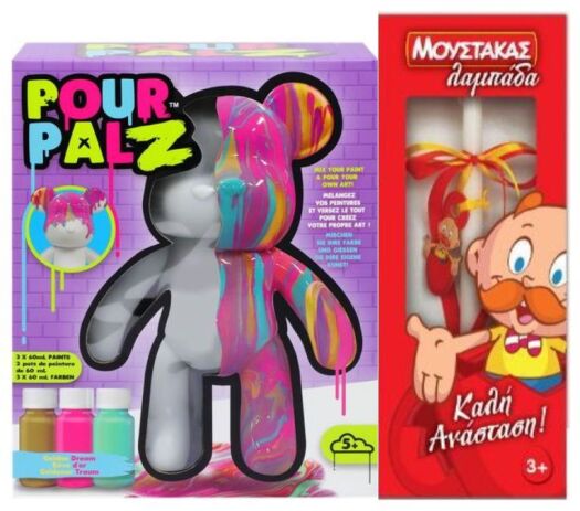 Λαμπάδα TMI Pour Palz-Αρκουδάκι W1 40ml-3 Σχέδια (GS-G33670) (0)