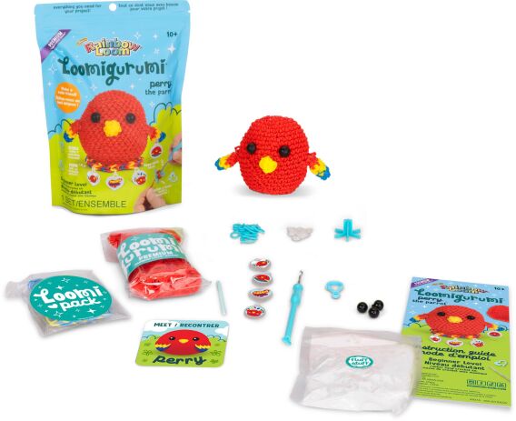 Rainbow Loom Loomigurumi Σετ Παπαγάλος (A0216) (1)