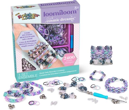 Rainbow Loom Loomiloom Σετ Βραχιόλια Cosmic Magic (A0218) (1)