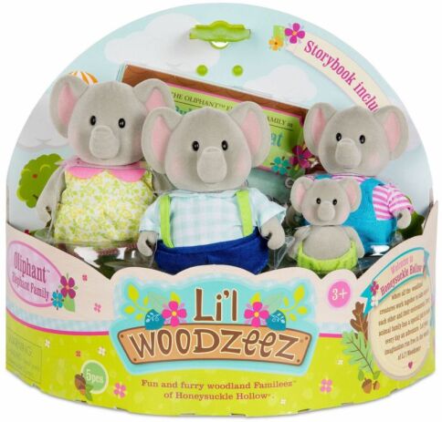 Li'l Woodzeez Elephant Family (WZ6582T) (1)