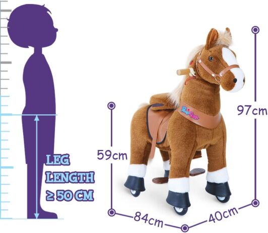 PonyCycle Ride On Αλογάκι Καφέ M (UX424) (2)