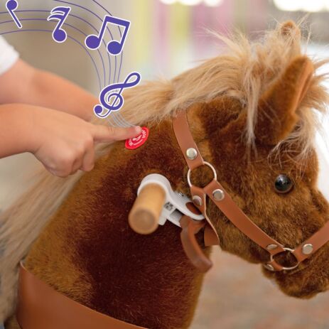 PonyCycle Ride On Αλογάκι Καφέ M (UX424) (3)