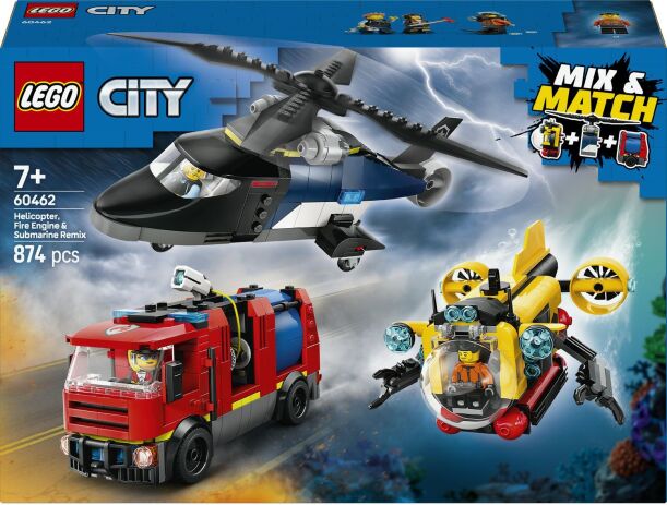 LEGO® City Helicopter, Fire Truck & Submarine Remix (60462) (0)