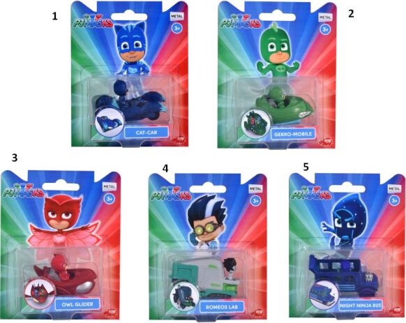 Dickie Pj Masks D/C Single Pack-5 Σχέδια (203141007IMP) (1)