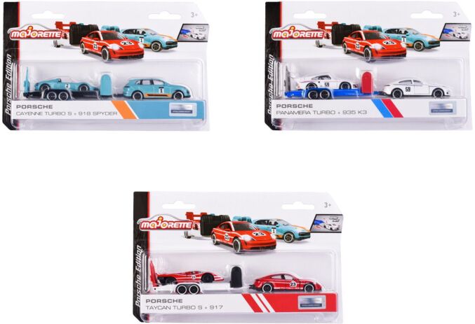Majorette D/C Αυτοκίνητο Porsche Race Trailer 19cm-3 Σχέδια (212053112) (2)