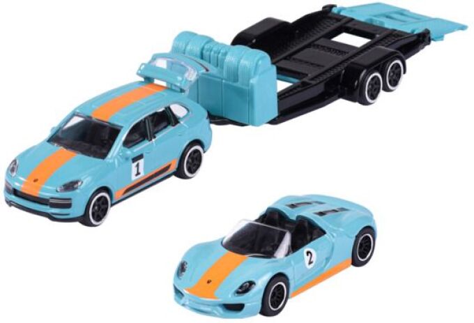 Majorette D/C Αυτοκίνητο Porsche Race Trailer 19cm-3 Σχέδια (212053112) (3)